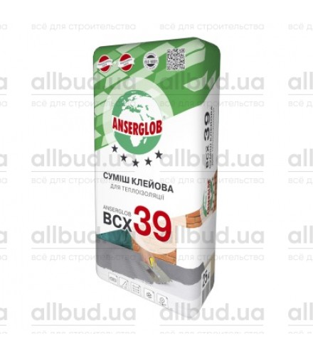 Клей для утеплителя Anserglob BCХ 39, 25 кг