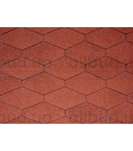 Битумная черепица IKO Diamantshield Tile red