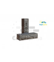 Кирпич Скала полнотелый Черныйт (Ложок)