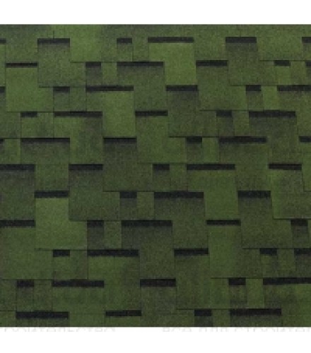 Битумная черепица ECOROOF Gothik Green