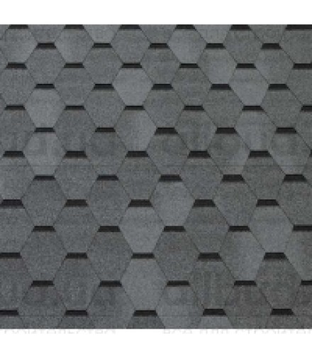 Битумная черепица в виде соты ECOROOF Hexagonal Grey