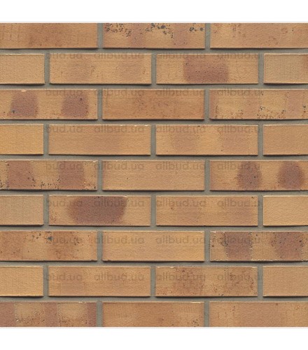Клинкерный кирпич NF 06 K Hellbraun-bunt kohle glatt, Muhr Klinker