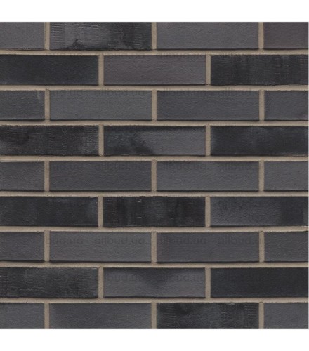 Клинкерный кирпич NF 15 F Schwarz-bunt edelglanz fusortierung