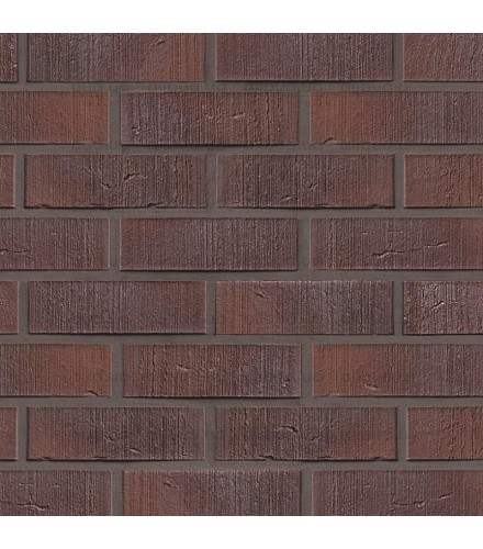 Клинкерный кирпич NF 10 R Violettblau geflammt rauhstrich Muhr Klinker