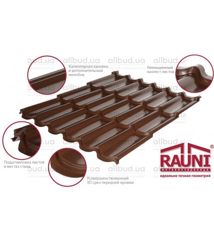 Металлочерепица Rauni Standart