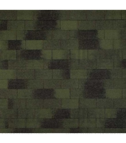 Битумная черепица прямоугольной формы ECOROOF Rectangular Green