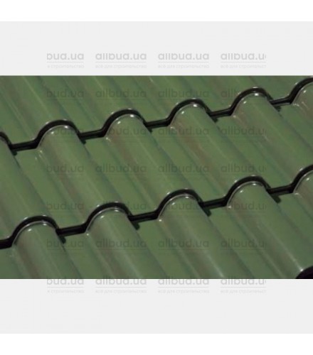 Рядовая черепиця GLAZED GREEN MOSS
