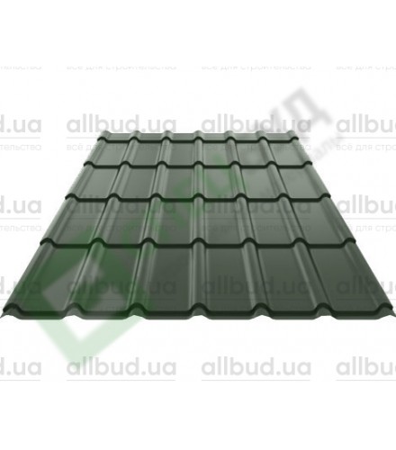 Металлочерепица Ruukki Decorrey RR 11 Темно-зеленый