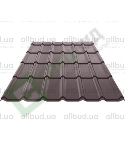 Металлочерепица Ruukki Decorrey RR 798 Красное вино