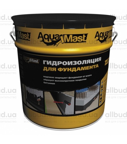 Гидроизоляция для фундаментов битумная AquaMast (18 кг)