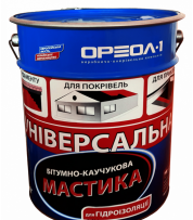 Мастика битумно-каучуковая Ореол-1 Универсальная 20 кг