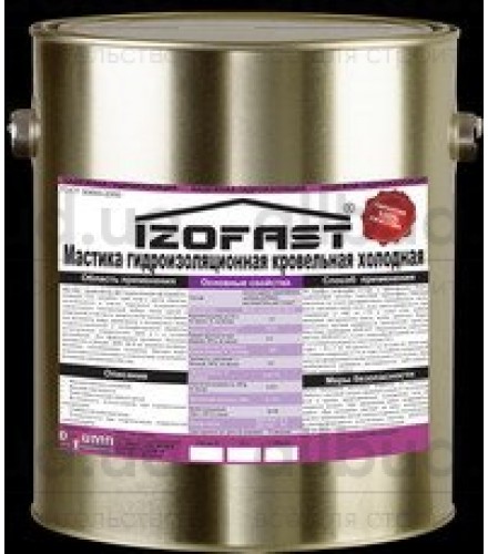 Мастика гидроизоляционная IZOFAST 20кг.