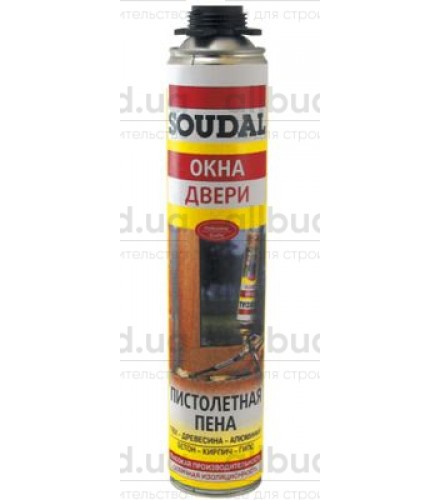 Пена монтажная Soudal Pro 750мл (под пистолет)