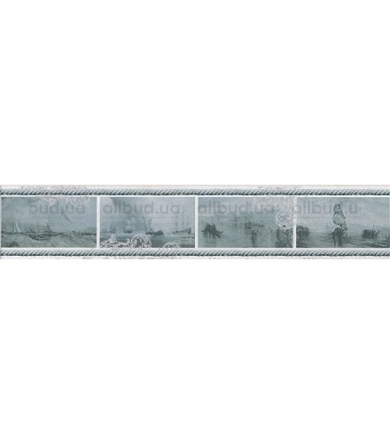 STG-B209-15016 | Бордюр Ньюпорт Корабли зеленый