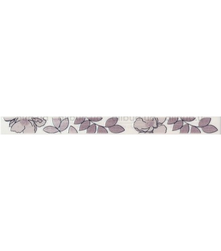 STG-C235-15010 | Бордюр Ньюпорт Цветы фиолетовый