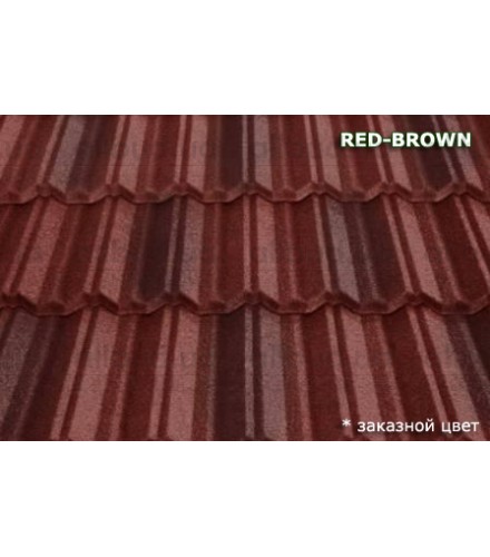 Композитная черепица MetroClassic Red brown