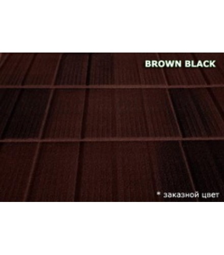 Композитная черепица MetroShingle Brown black
