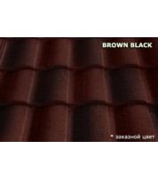 Композитная черепица MetroRoman Brown black