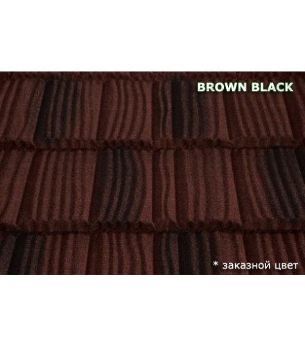 Композитная черепица MetroShake Brown black