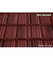 Композитная черепица MetroWood Red brown