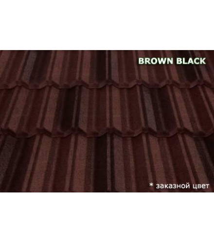 Композитная черепица MetroClassic Brown black