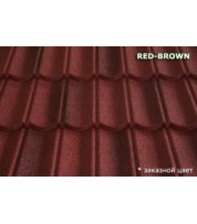 Композитная черепица Metrotile Red brown