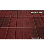 Композитная черепица MetroShingle Red brown
