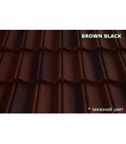 Композитная черепица Metrotile Brown black