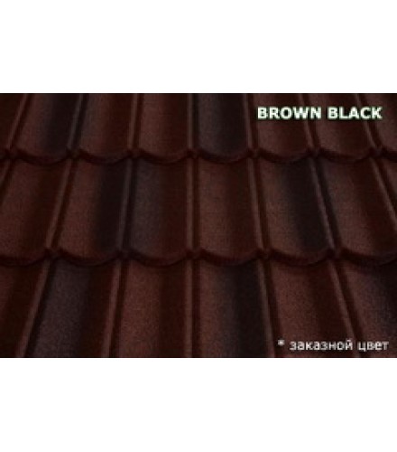Композитная черепица Metrotile Brown black