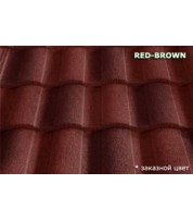 Композитная черепица MetroRoman Red brown