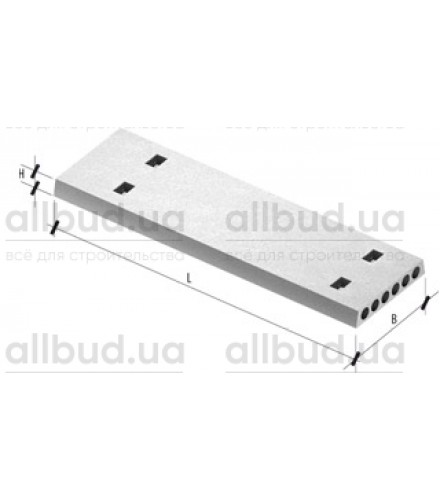 Плиты перекрытия многопустотные серийные ПК 30-12-8