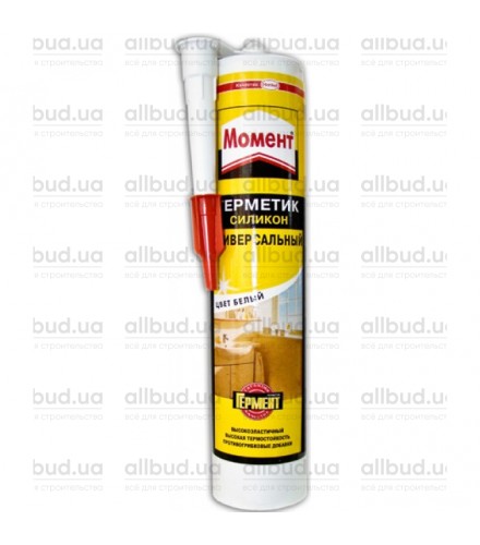 Cиликоновый герметик ''Момент'' (белый, прозр.) 280 мл