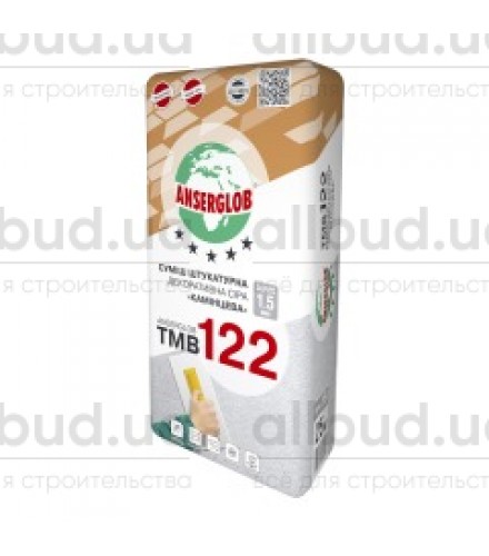 Штукатурка "барашек" Anserglob ТМВ 122, фракция 2.0