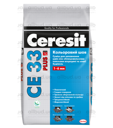 Растворная смесь для затирки швов Ceresit CE 33 Plus (2 кг)