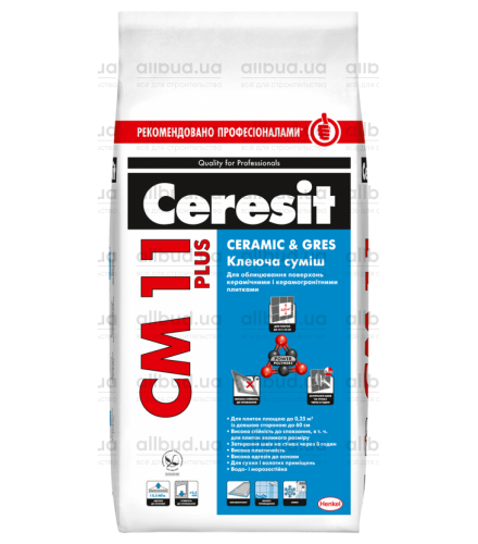 Клеящая смесь Ceresit CM 11 Plus