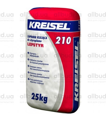 Клей для плит из пенополистирола Kreisel Styropor-Klebemortel 210