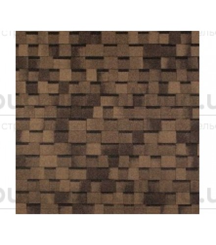 Ламинированная битумная черепица ECOROOF MASTER P Dark Yellow