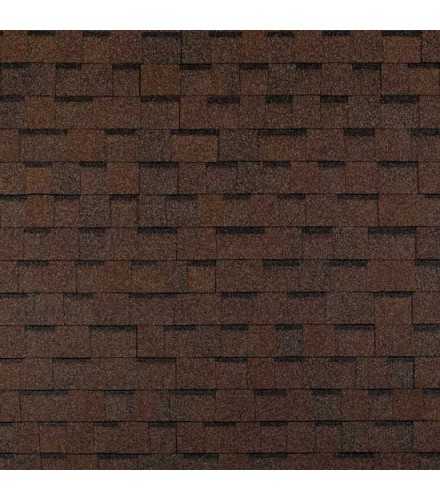 Ламинированная битумная черепица ECOROOF MASTER P Dark Brown