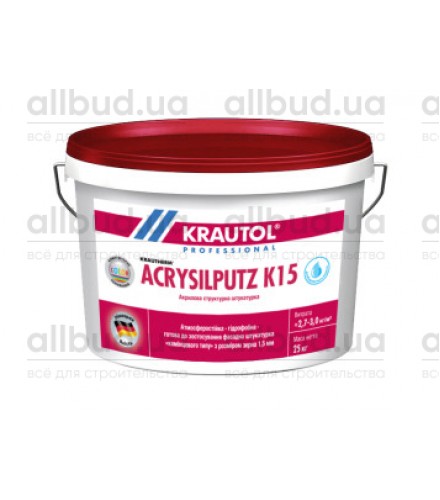 Дисперсионная штукатурка на основе акриловых смол KRAUTOL Krautherm Acrysilputz K-15 (барашек)
