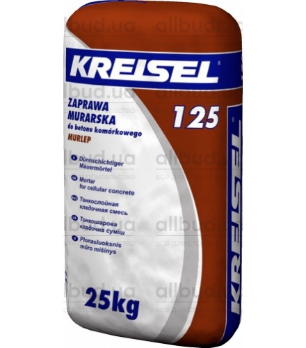 Кладочная смесь для ячеистого бетона KREISEL Porenbeton-kleber 125