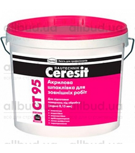 Акриловая шпаклевка для наружных работ Ceresit CT 95