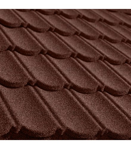 Композитная черепица "QueenTile Classic Brown"