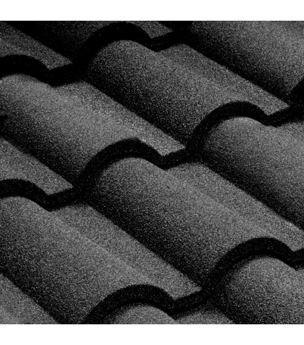 Композитная черепица "QueenTile Verona Black"