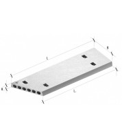Плиты перекрытия с косыми торцами ПК 42-12-8 К1 582