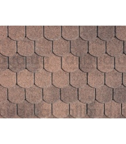 Битумная черепица IKO Superglass-Biber Dual brown