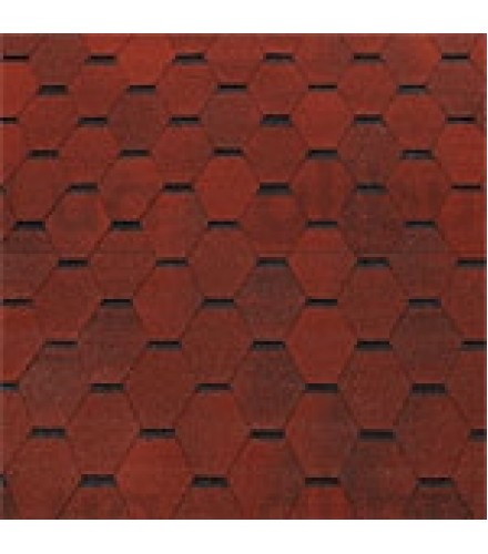 Битумная черепица Top Shingle Smalto Красный с тенью