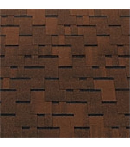Битумная черепица Top Shingle Futuro Коричневый с тенью
