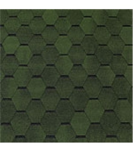 Битумная черепица Top Shingle Smalto Зелёный с тенью