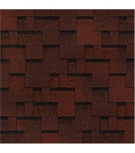 Битумная черепица Top Shingle Futuro Красный с тенью